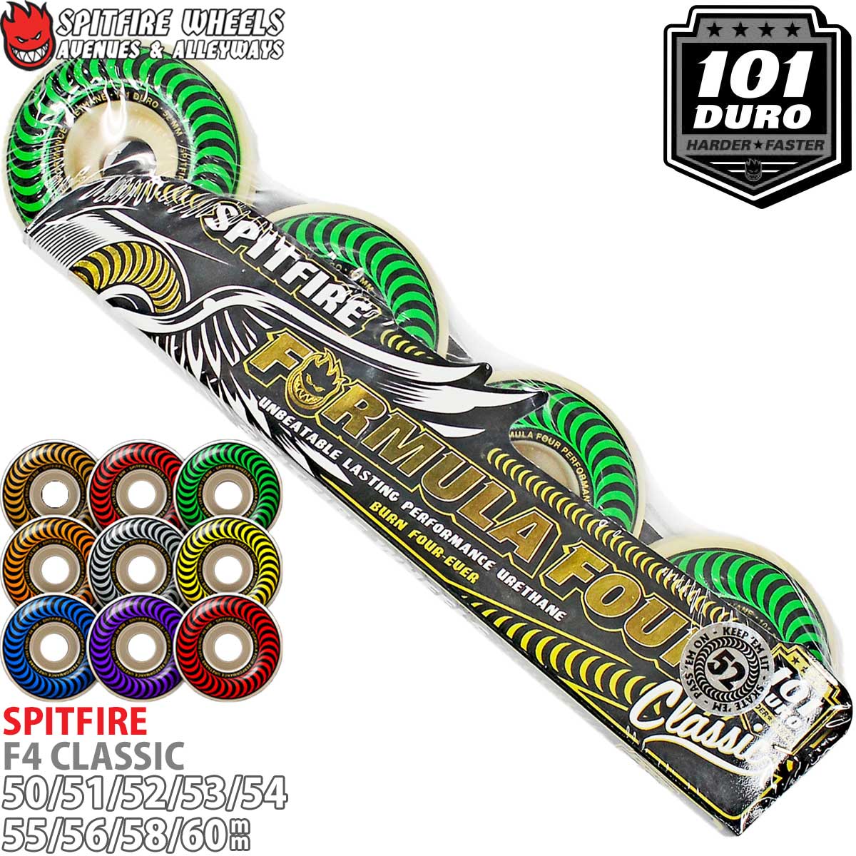 SPITFIRE WHEELS スピットファイア F4 101D スケボー ウィール