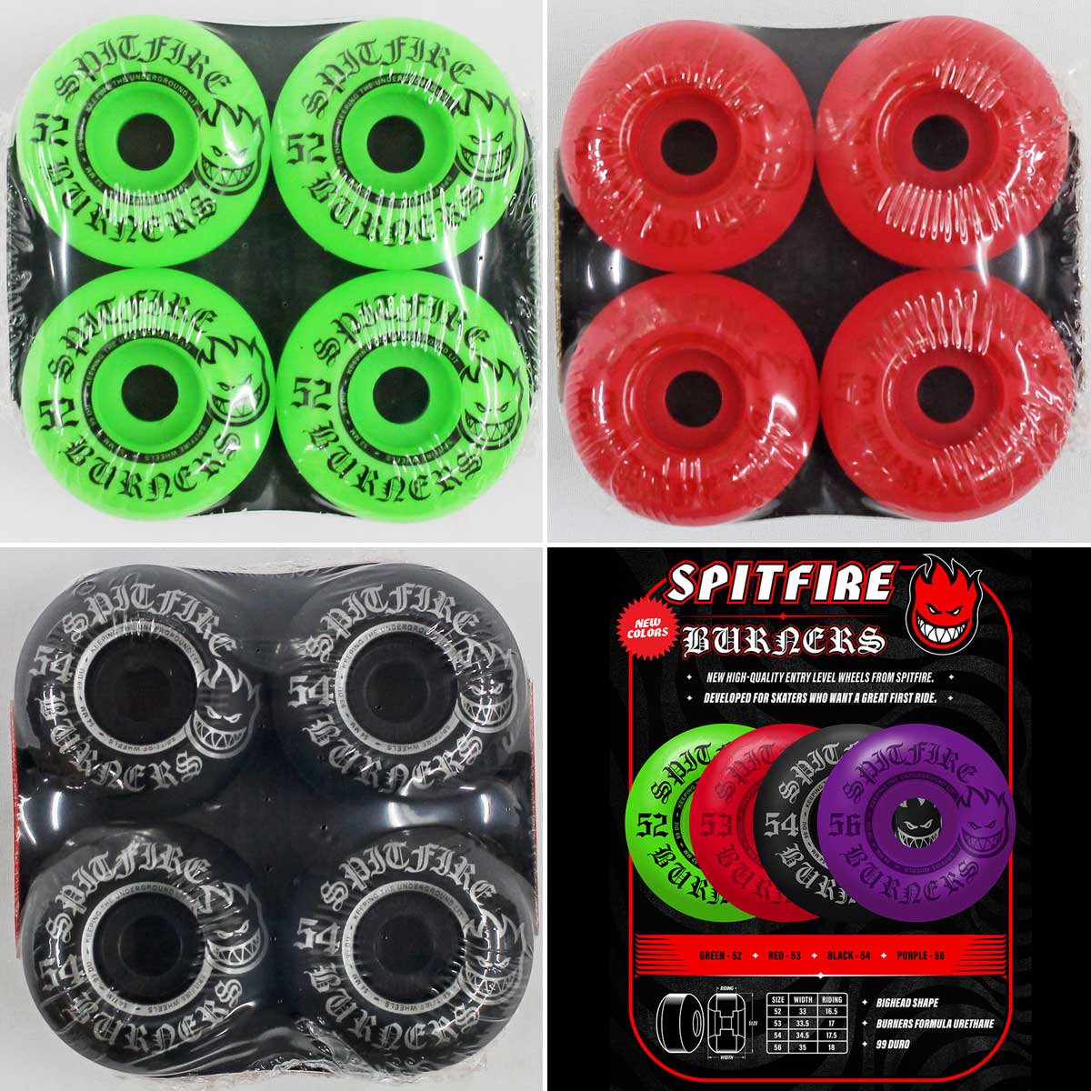 SPITFIRE WHEELS スピットファイア Burners 99D Bigheadl