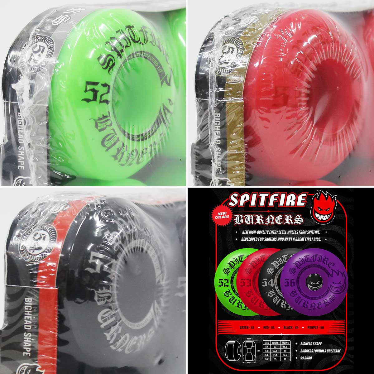SPITFIRE WHEELS スピットファイア Burners 99D Bigheadl