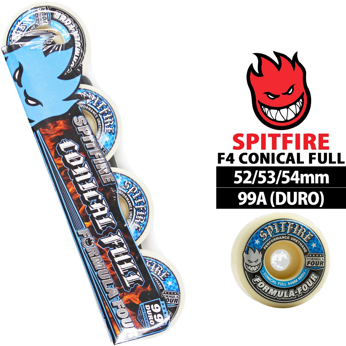 SPITFIRE WHEELS スピットファイア F4 99D 52 53 54mmスケボー