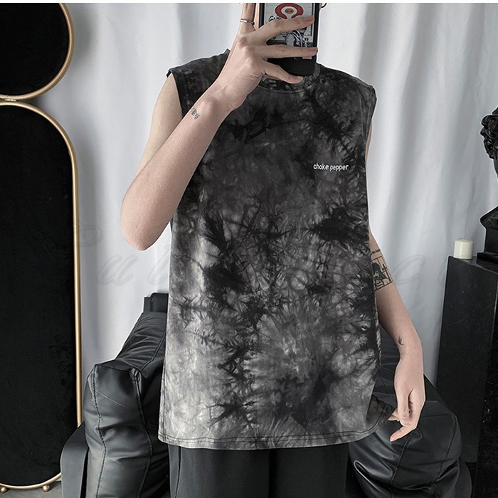 タンクトップ メンズ プリント Tシャツ ノースリーブ トップス
