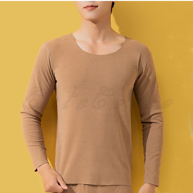 ヒートテック メンズ Tシャツ 無地 クルーネック 長袖 トップス