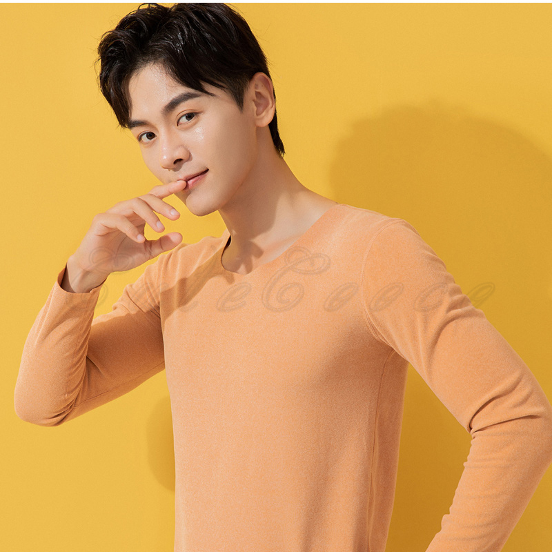 【新品未使用 アルチビオ】 メンズ ★暖か機能素材ヒートテック長袖 48号 ヒートテック メンズ Tシャツ 無地 クルーネック 長袖 トップス