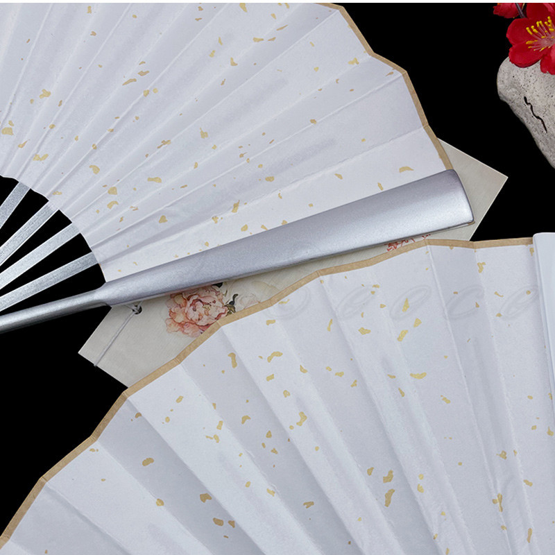 扇子 大きいサイズ メンズ レディース 長さ33cm/10寸 竹絹 折りたたみ