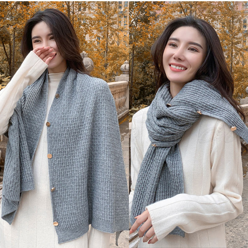 うさとの服★美品★ショール★ボレロ ショール レディース ボレロ マフラー 3ways 無地 肩掛け ボタン
