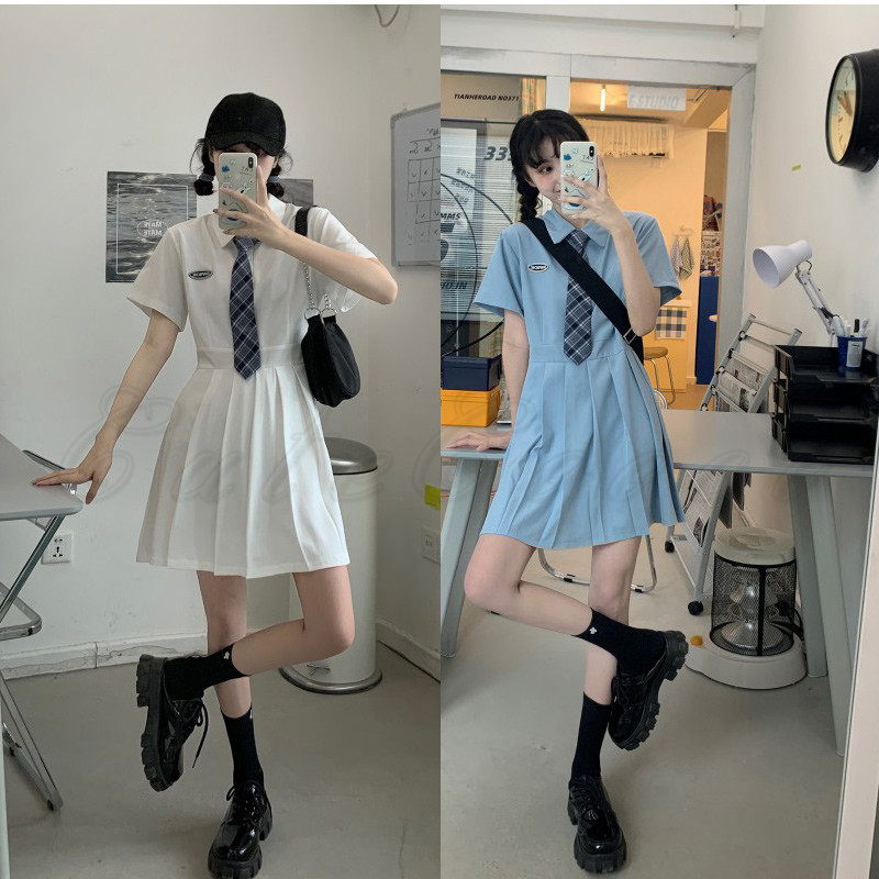 レディに♪【PHASE EIGHT】夏に映える◇ミニ丈シャツワンピース シャツワンピース レディース 半袖 ミニ丈 プリーツ ネクタイ