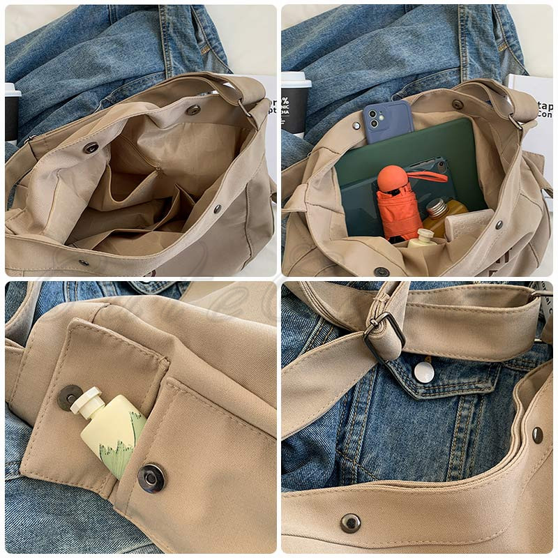 トートバッグ ショルダーバッグ レディース 大容量 大きめ キャンバス