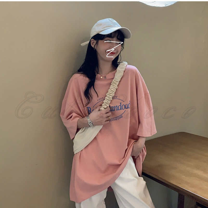 1807◆ゆったりとしたカジュアル ラウンドネックプリントT-shirt 1807◇ゆったりとしたカジュアル ラウンドネックプリントT-shirt