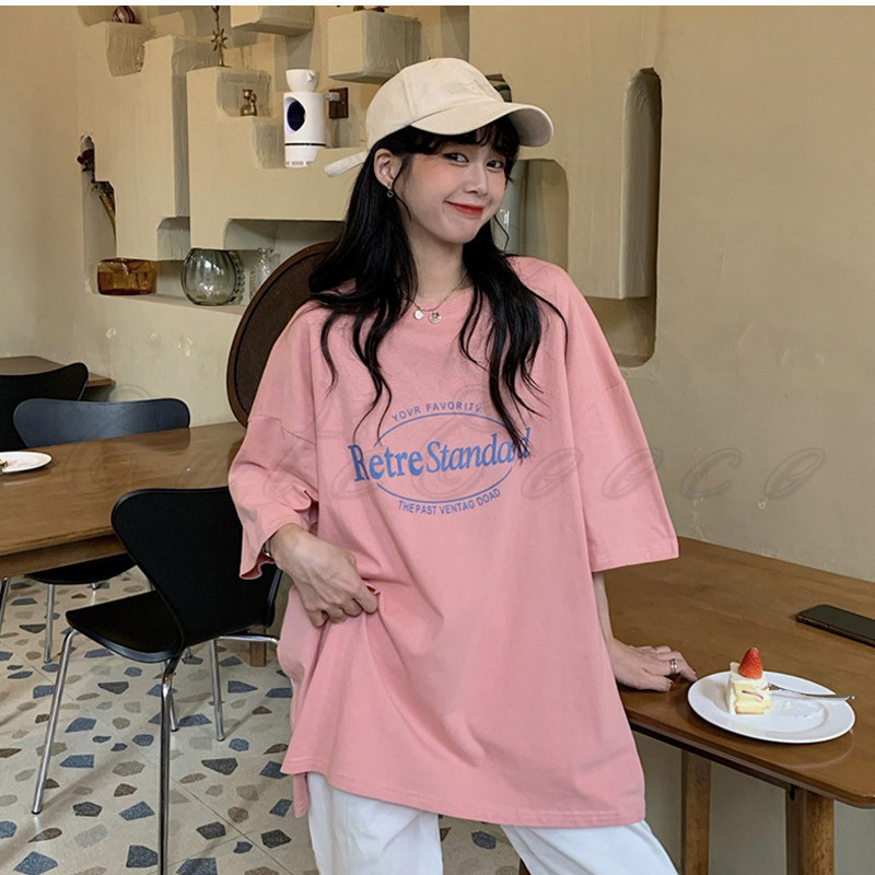 Tシャツ レディース トップス 半袖 クルーネック カットソー 英字 ロゴ プリント プルオーバー カジュアル おしゃれ 春 夏 韓国 to27352 半袖Tシャツ レディース カットソー 英字プリント ラウンド