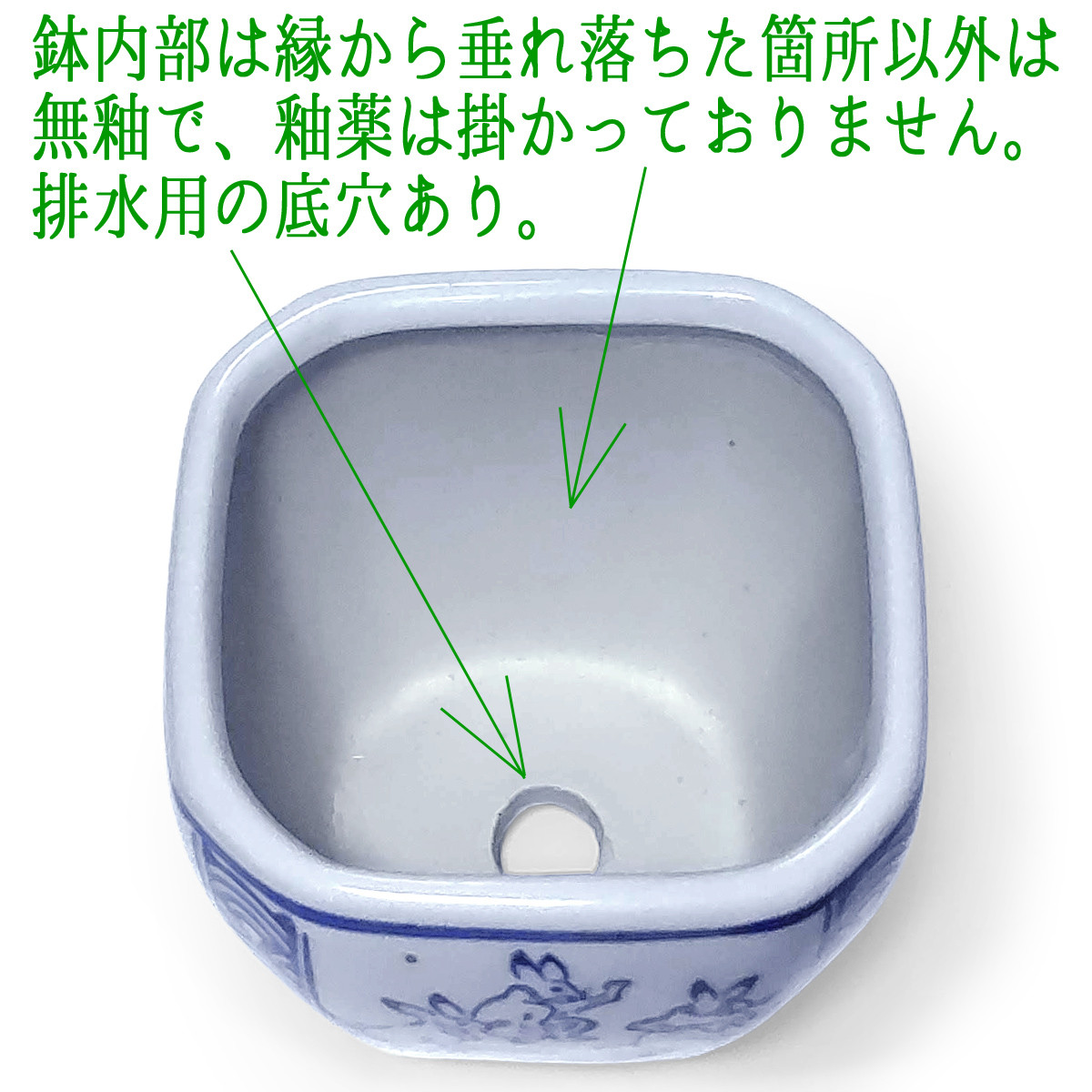 植木鉢 皿付き 鳥獣戯画  2点セット イメージ画像