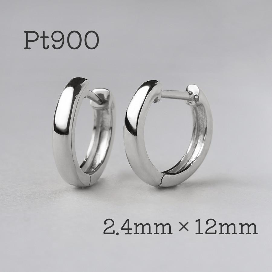 K18 フープピアス 中折れ カット 18金 18K ペア ユニセックス