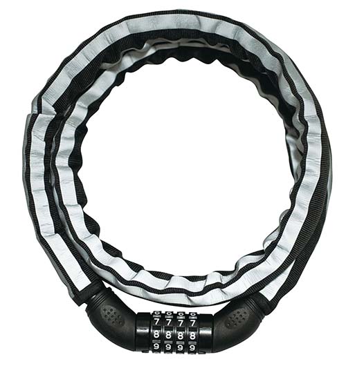 21テクノロジー 自転車 鍵 可変ダイヤル式反射ジョイントワイヤー錠 チェーンロック MTB クロス ロードバイク 18mmx1200mm TY759 黒 | 21Technology | 02