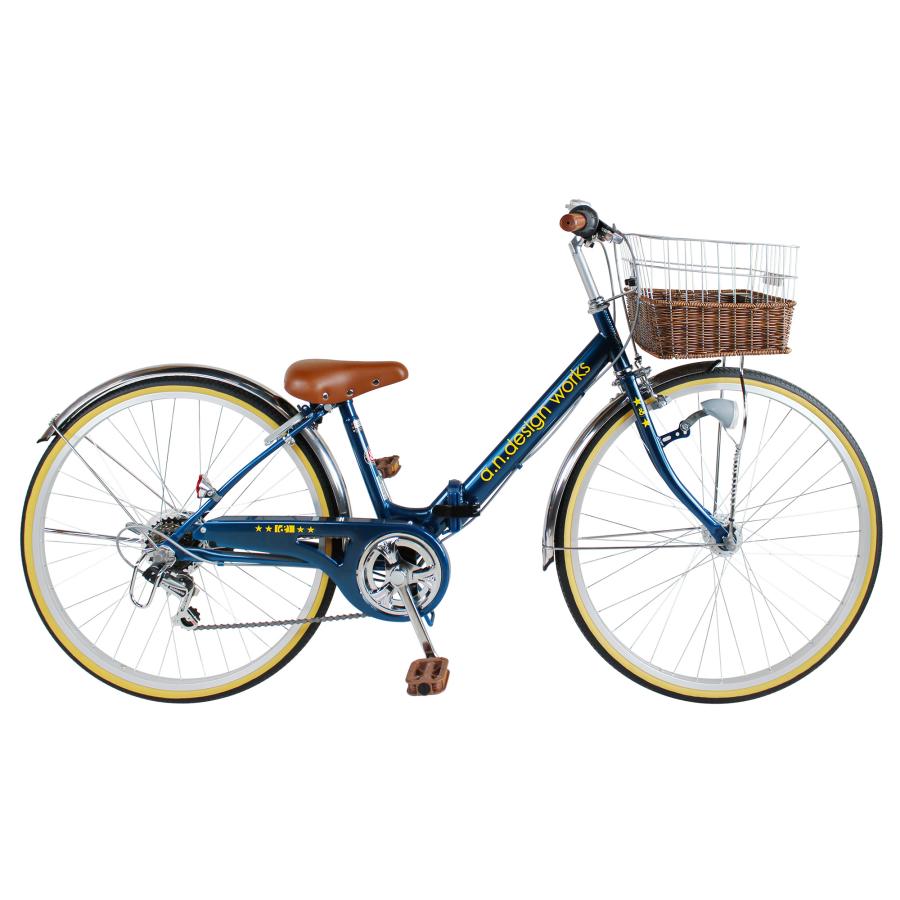 J053  普通自転車  Adriano  LEDオート 6段変速  26インチ a.n.design-works 訳あり大特価 完全組立ヤクシン 自転車 26インチ