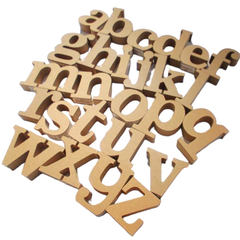 アルファベット & 数字 オブジェ 【小文字a】 木製 MDF イニシャル