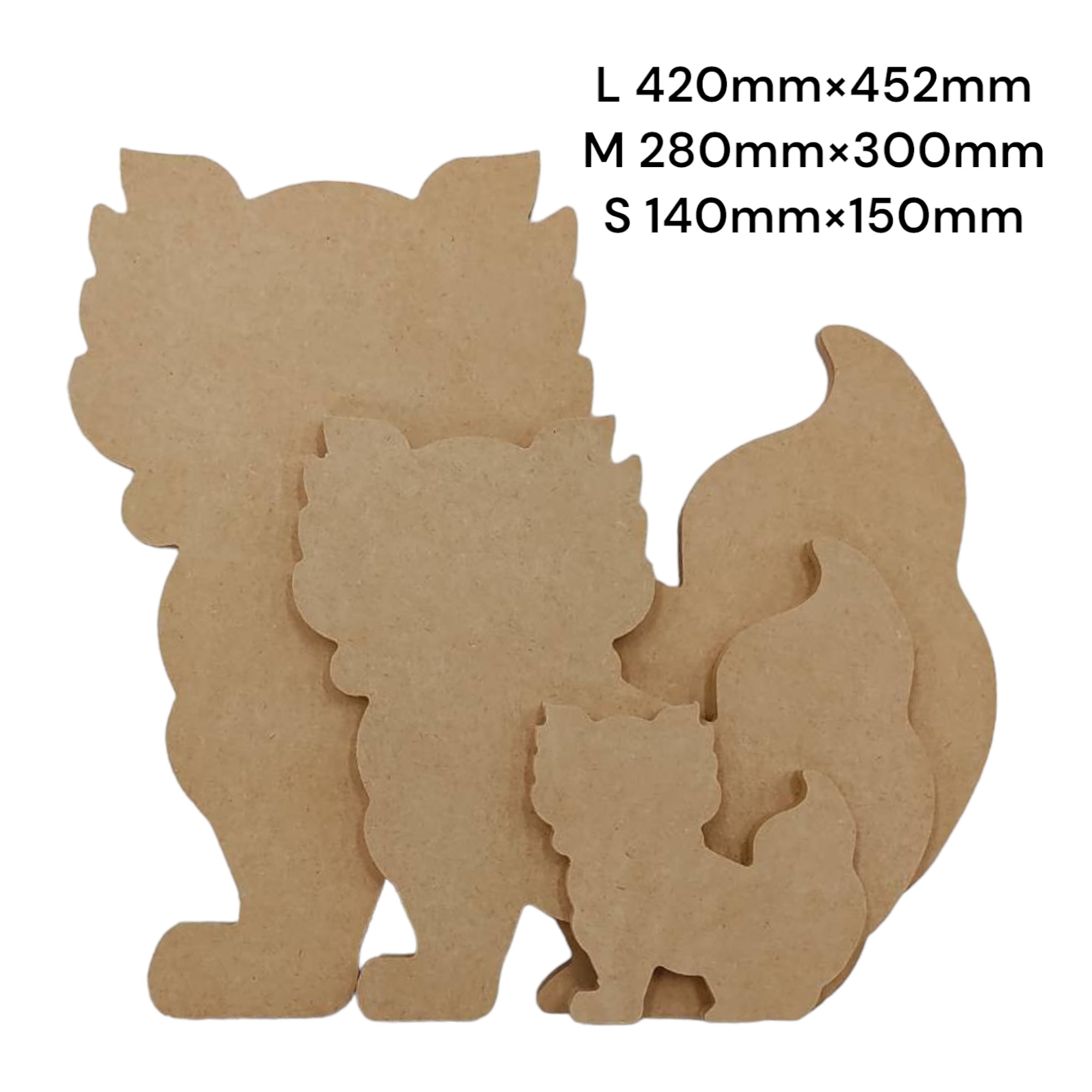 MDF アートボード Mサイズ シーサー 12mm厚 木製パネル 画材 ベース材