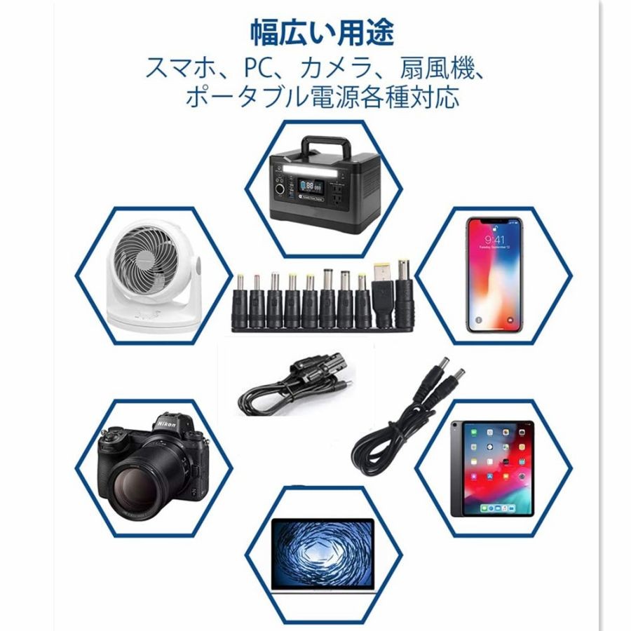 「新品」ソーラーチャージャー100W高出力各種ポータブル電源対応 折畳み式 ソーラーパネル 100W 折りたたみ式 ソーラーチャージャー DC出力/USB