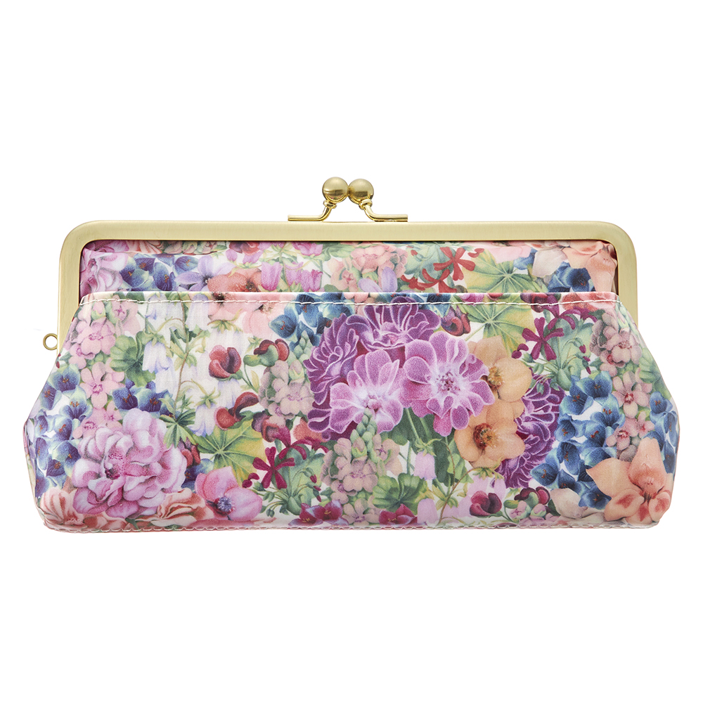 メガネケース【シャレールヤハタ】 CTM 女性のポピーを印刷タペストリーメガネケースとコインケースセット、ポピーの花