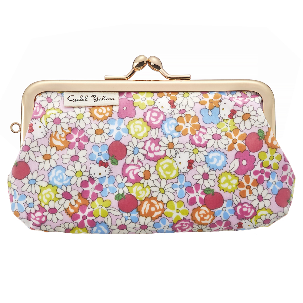 sanrio ハローキティ がま口 ミニポーチ リバティプリント
