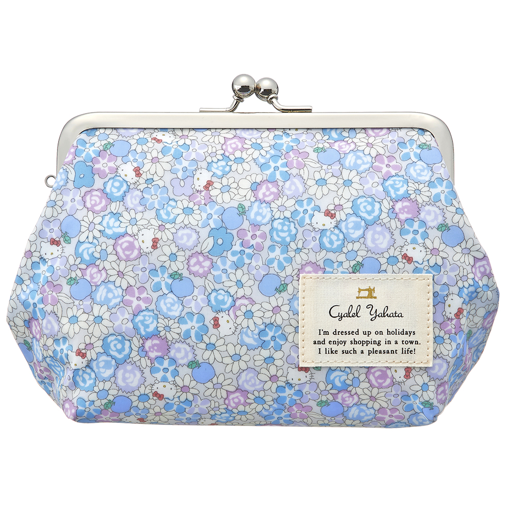 ♡資生堂♡キティーちゃん　Bチェーン・花柄刺繍　がま口　ポーチ♡試供品セット♡ sanrio（サンリオ） 化粧ポーチ サンリオキャラクターズ がま口 ポーチ