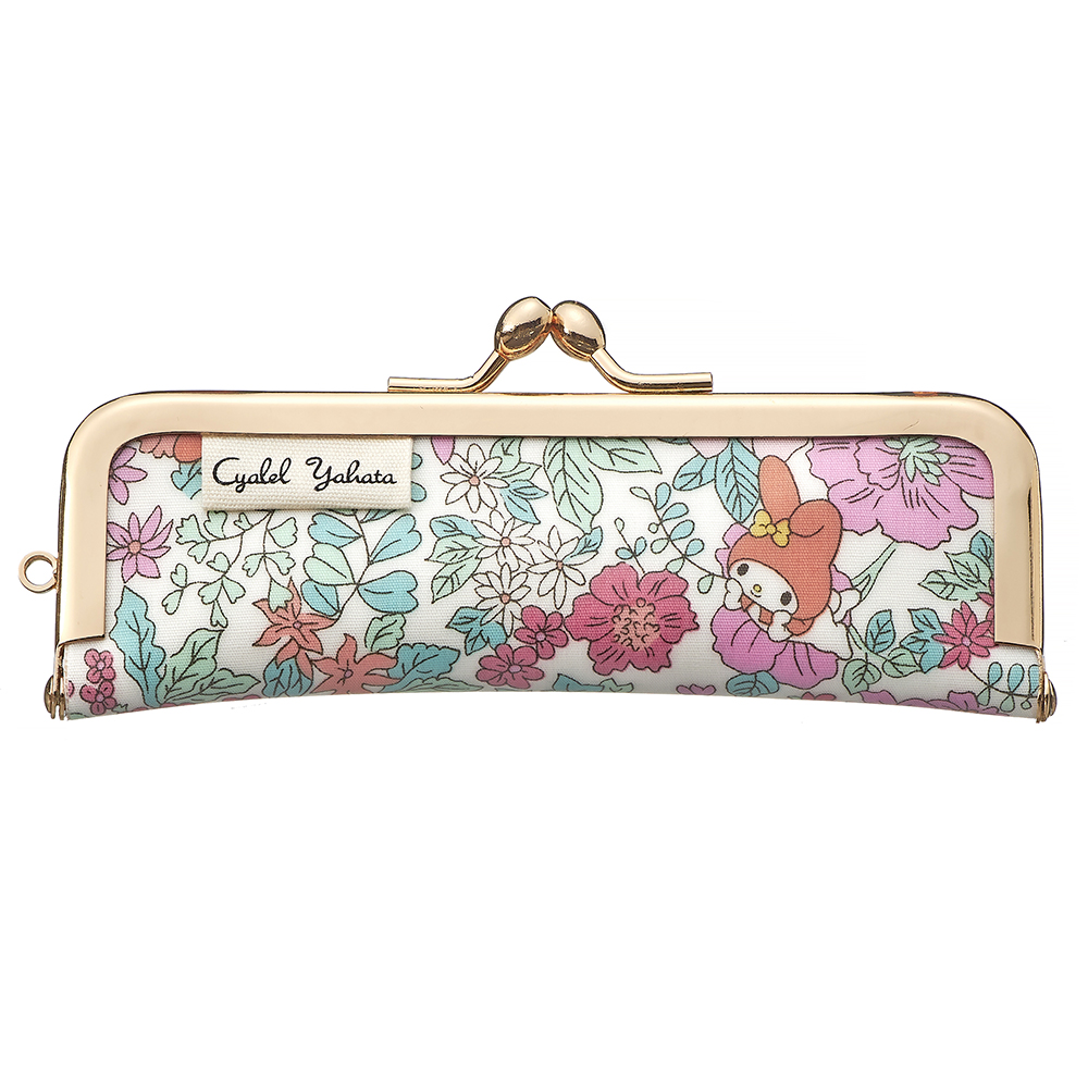 sanrio（サンリオ） がま口 印鑑ケース 朱肉付き かわいい おしゃれ 花