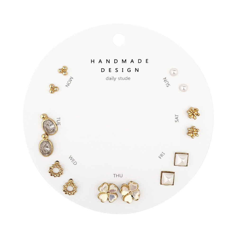 15%OFF 2点以上ご購入で ピアス 1week 7点セット アクセサリー