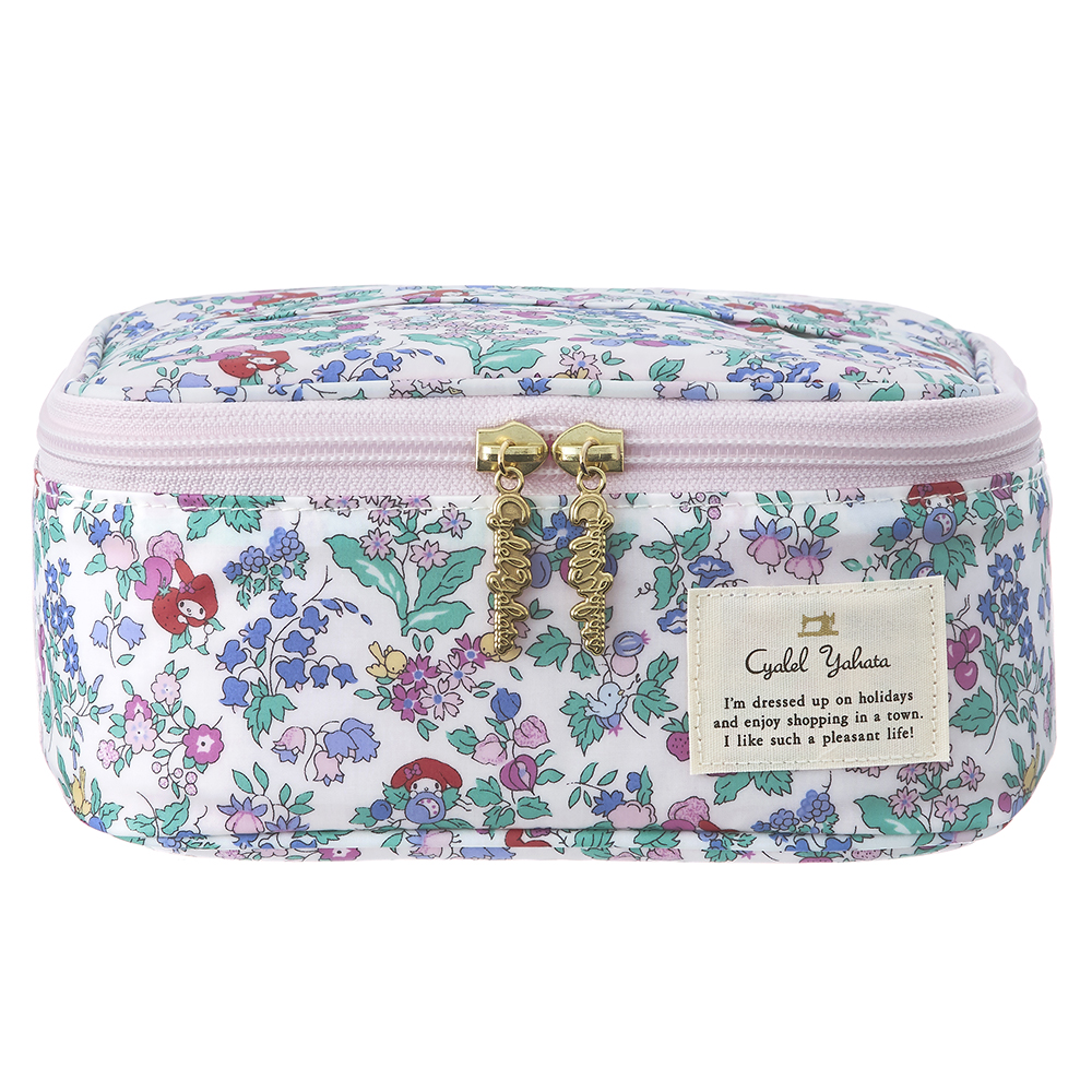 sanrio バニティポーチ マイメロディ リバティプリント 大きめ 大容量