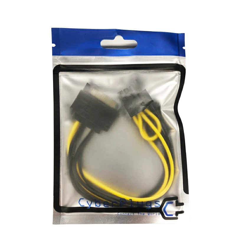 変換 ケーブル コネクタ 電源 VGA グラフィックカード 6ピン 8ピン 15ピン 自作 PC SATA PCI-E PCI Express