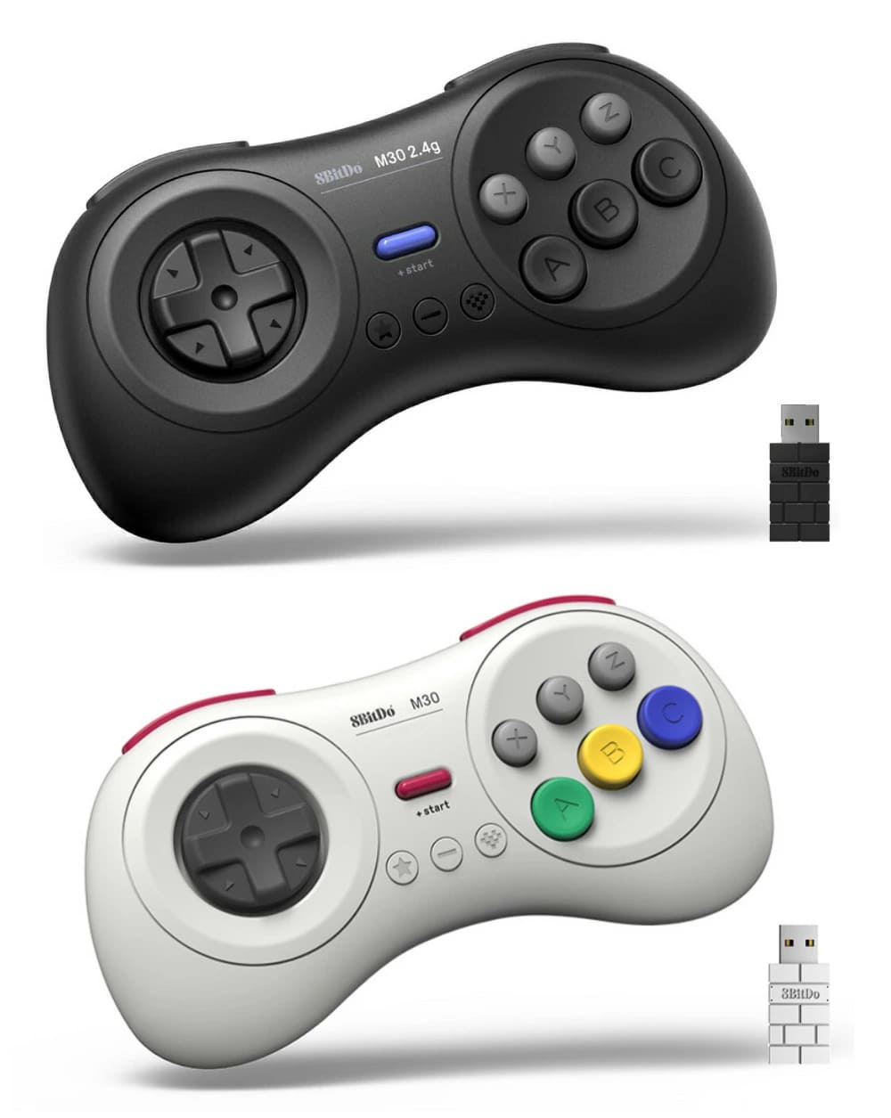Switch2対応 コントローラー 8BitDo M30 2.4G for SEGA Genesis Mini