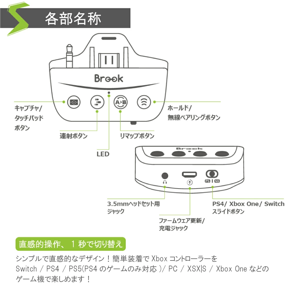 コントローラー,変換アダプター,Xbox,Switch,PS,Playstation,コンバーター,正規品