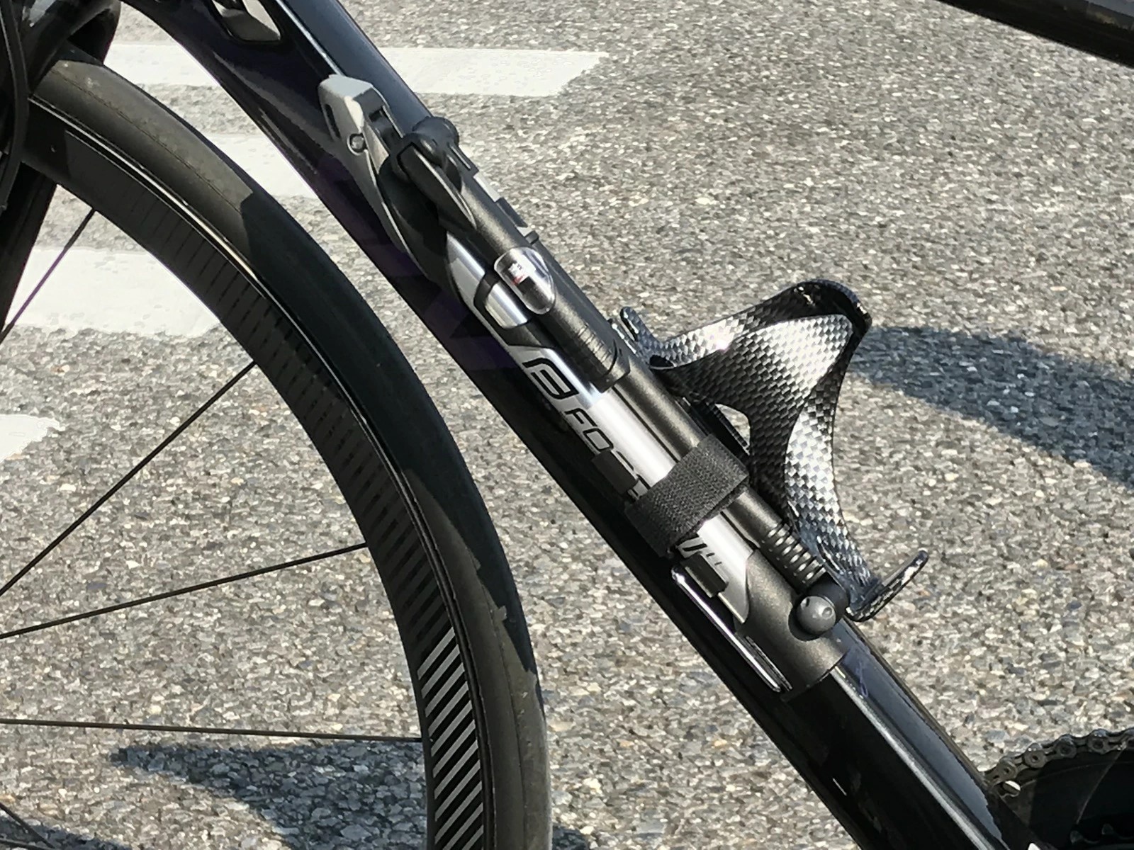 自転車 空気入れ 携帯 フレームポンプ ホース付き アルミシルバー ブラック 仏式 米式 ゲージ付き ロードバイク MTB FORCE フォース 新生活 新入学 新学期 | FORCE（自転車） | 09