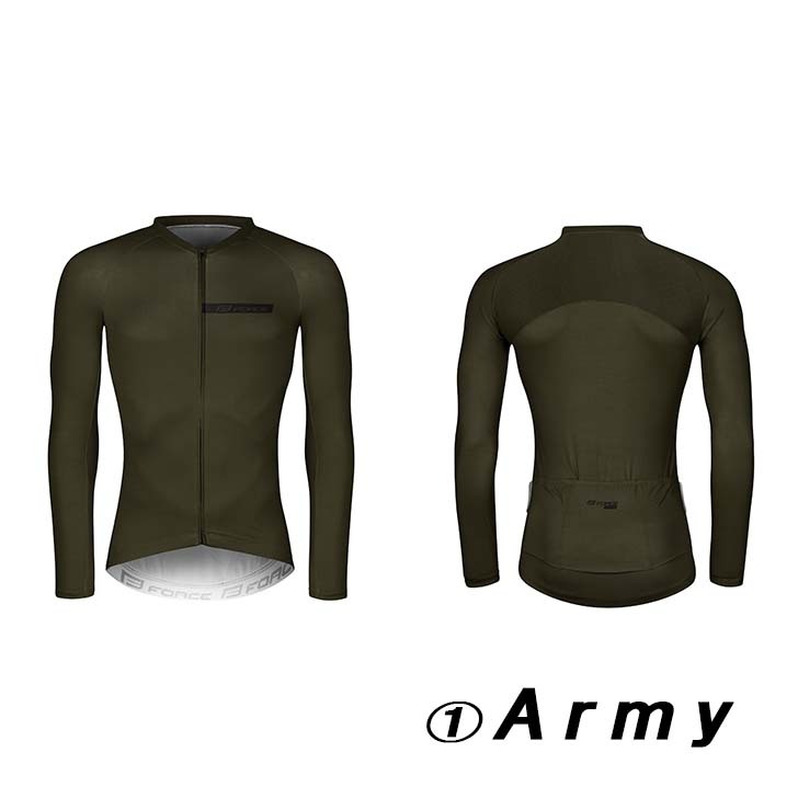 FORCE CHARM Long sleeve サイクルジャージ 長袖 秋 春 サイクルウェア 冬 自転車 ロードバイク MTB クロスバイク  服 速乾 ウェア メンズ シンプル カッコいいの画像