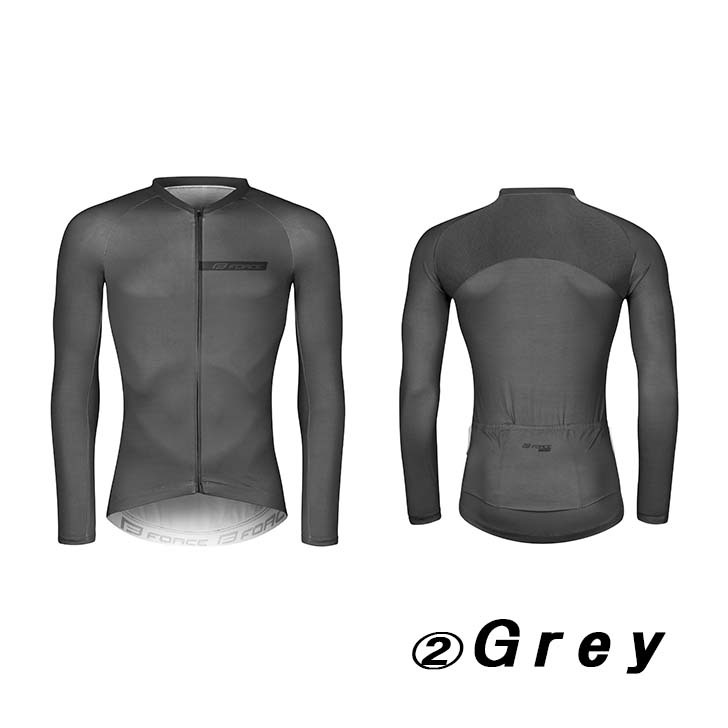 FORCE CHARM Long sleeve サイクルジャージ 長袖 秋 春 サイクルウェア 冬 自転車 ロードバイク MTB クロスバイク  服 速乾 ウェア メンズ シンプル カッコいいの画像