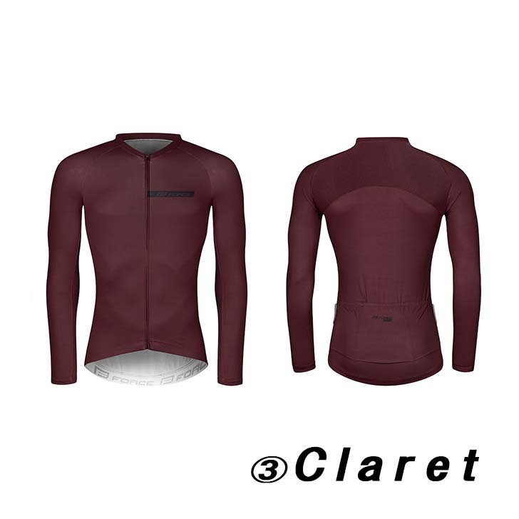 FORCE CHARM Long sleeve サイクルジャージ 長袖 秋 春 サイクルウェア 冬 自転車 ロードバイク MTB クロスバイク  服 速乾 ウェア メンズ シンプル カッコいいの画像