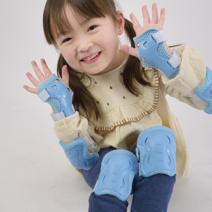 キッズプロテクターセット Sサイズ 2-4歳用 幼児 自転車 三輪車 キックバイク 外遊び 子供用 ひじあて ひざあて 保護 怪我防止 新入園 プレゼント 関連画像2