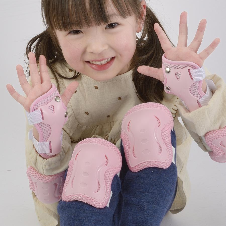キッズプロテクターセット Sサイズ 2-4歳用 幼児 自転車 三輪車 キックバイク 外遊び 子供用 ひじあて ひざあて 保護 怪我防止 新入園 プレゼント 関連画像3