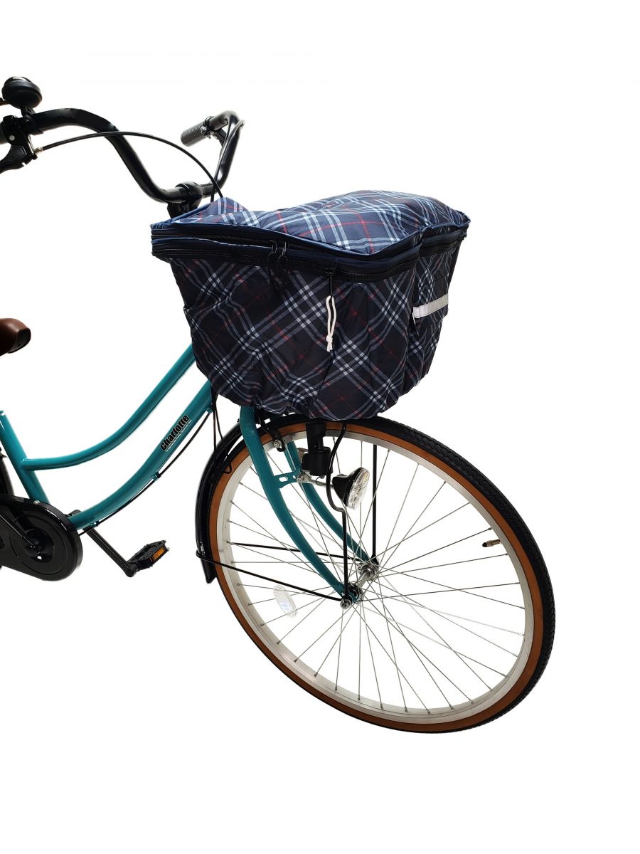 自転車 カゴカバー 電動アシスト車用 角型 前...の詳細画像1