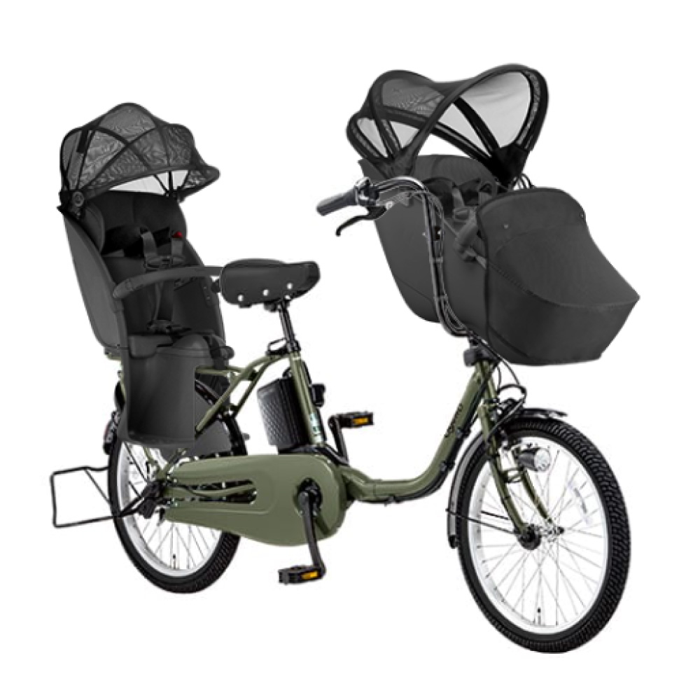 【セット販売】電動アシスト自転車 Panasonic パナソニック 2025年 ギュット・クルーム・DX BE-FFD033 20インチ 3人乗り NCD491S / NCD501S | Gyutto | 01