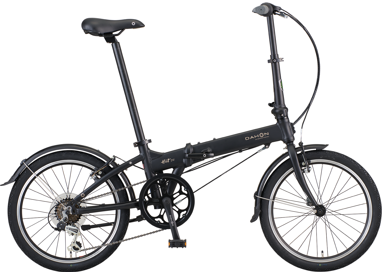 ダホンインターナショナル DAHON 折り畳み自転車 HIT D6 マットブラック ヒットD6 20インチ