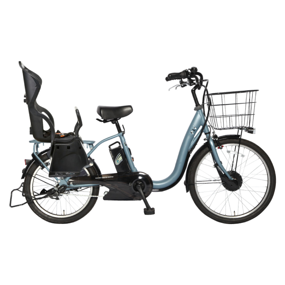 送料込　電動アシスト自転車 TDH-408L PELTECH　チャイルドシート付 PELTECH（ペルテック） 電動アシスト自転車 前24/後20