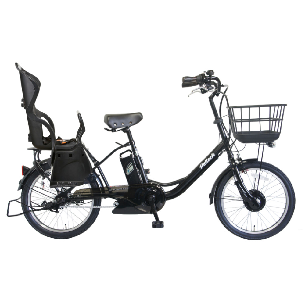 【ペルテック自転車★ポイント2倍】電動アシスト自転車 PELTECH ペルテック  チャイルドシート付 20型 電動アシスト 内装3段 TDN-207LPC (12Ah) | PELTECH | 03