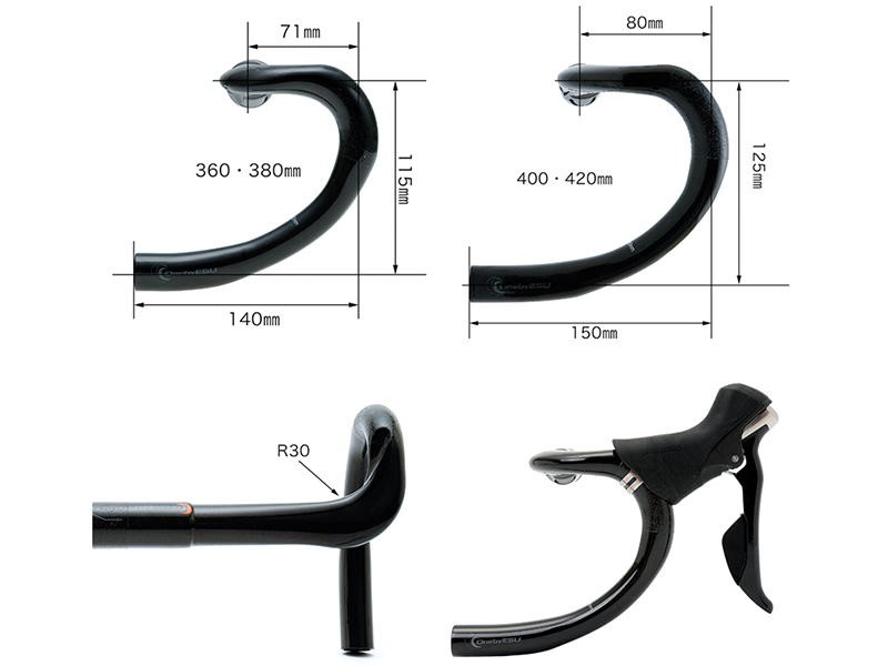 特セール)ワンバイエス ジェイカーボン ネクストVDS ハンドルバー(31.8