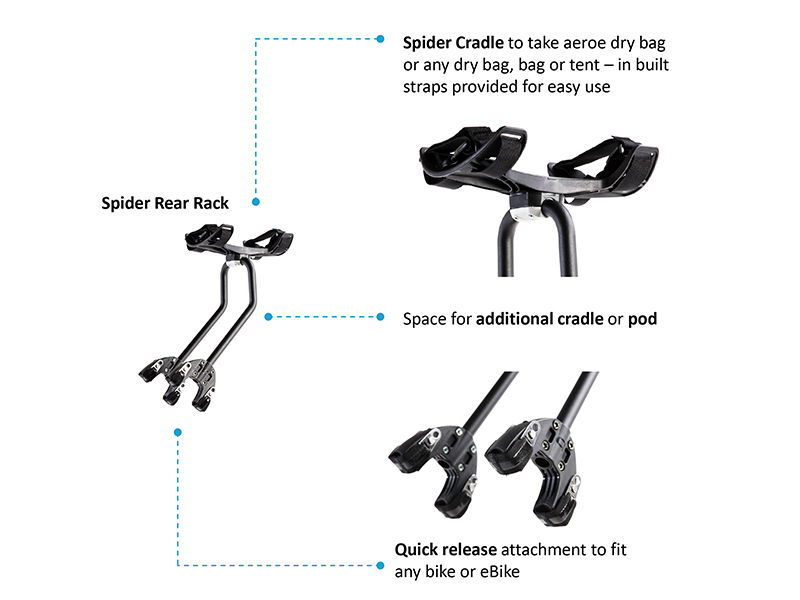 特セール)AEROE（エロエ） SPIDER（スパイダー）リア ラック