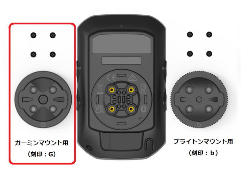 Bryton Rider s500 サイクルコンピューター/ガーミンマウントx2 特セール)ブライトン(BRYTON) RIDER S500用 ガーミンマウント変換