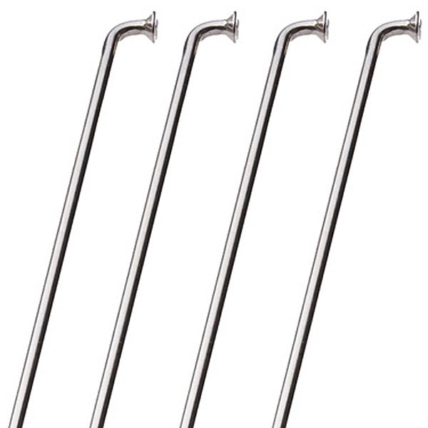 「CNスポーク」14/15 バテッドスポーク＆ブラスニップル ステンレス 300-310mm シルバー 36本入り ベントスポーク | ブランド登録なし | 01