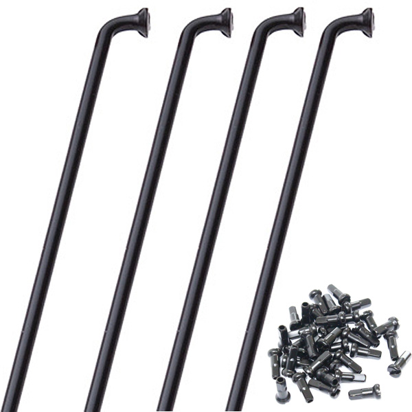 2/27-3/1はボーナスストア+5％「CNスポーク」14Gスポーク＆ニップル 36本入り サイズ：180-286mm ベントスポーク | ブランド登録なし | 17