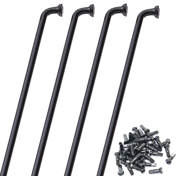 2/27-3/1はボーナスストア+5％「CNスポーク」15Gスポーク＆ニップル 36本入り サイズ：180-286mm ベントスポーク | ブランド登録なし | 12