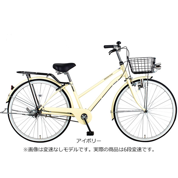 「西日本限定」「あさひ」イノベーションファクトリーCITY -L フル装備 27インチ 6段変速 ダイナモライト シティサイクル ママチャリ 自転車｜cyclemall｜02