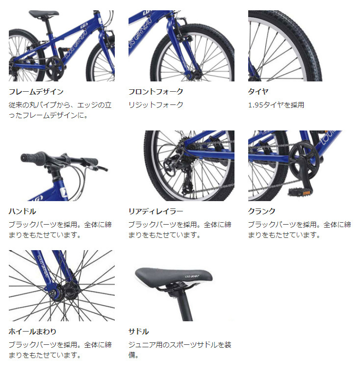 ルイガノ（LOUIS GARNEAU） 「ルイガノ」J20-AK 20インチ 6段変速 子供