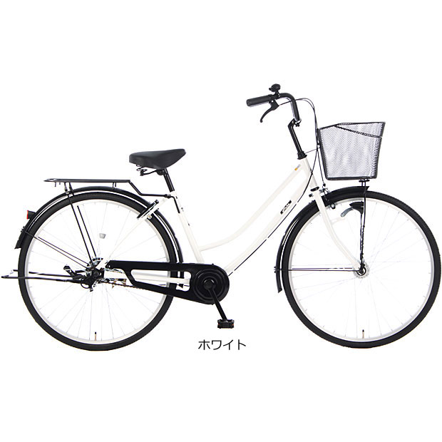 「西日本限定」「あさひ」アフィッシュW -L 27インチ 変速なし オートライト シティサイクル ママチャリ 自転車｜cyclemall｜02
