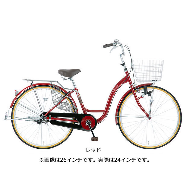 「あさひ」シエロア BAA-O 24インチ 変速なし ダイナモライト シティサイクル ママチャリ 自転車｜cyclemall｜03